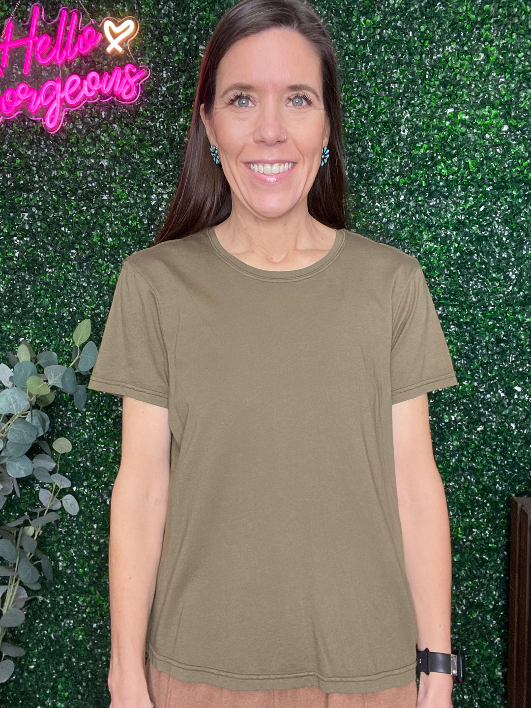 Unity Top in Dark Olive