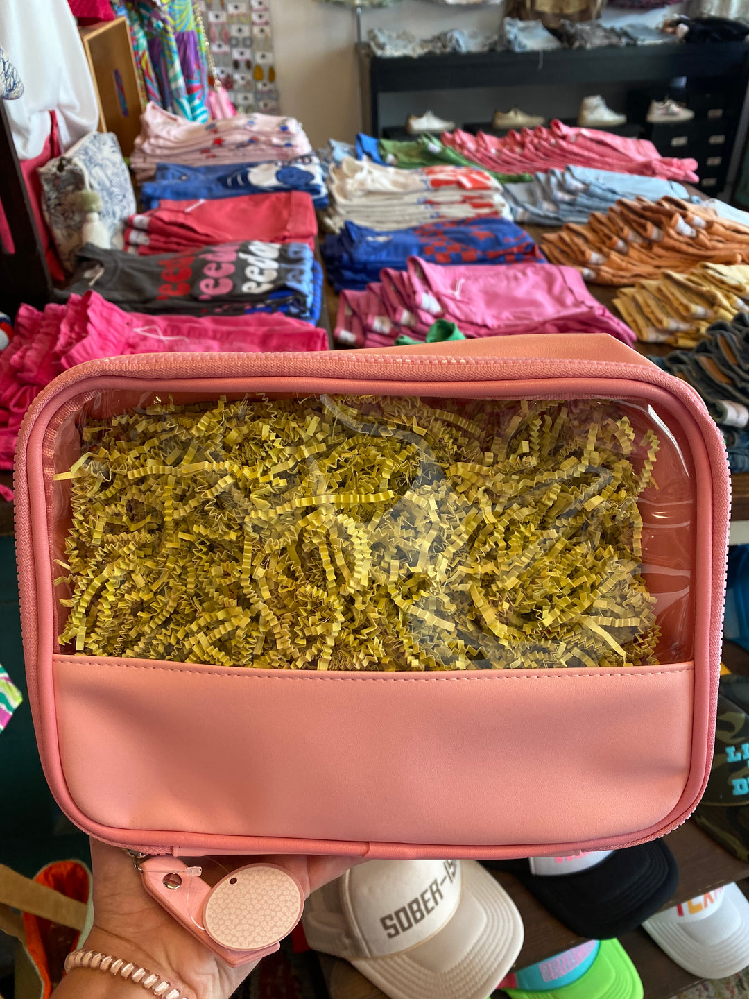 Pink Clear Bag