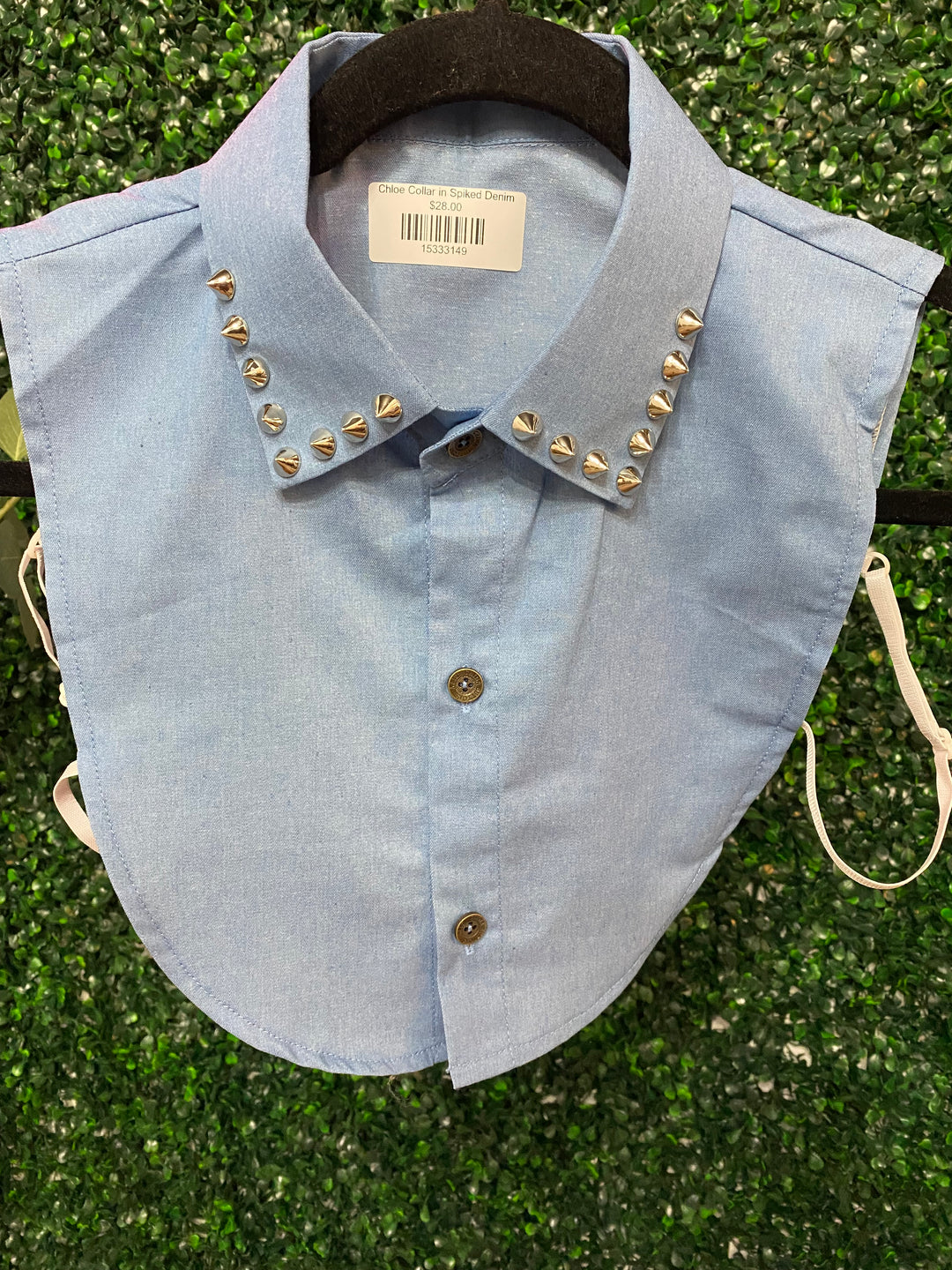 Chloe Collar in Spiked Denim