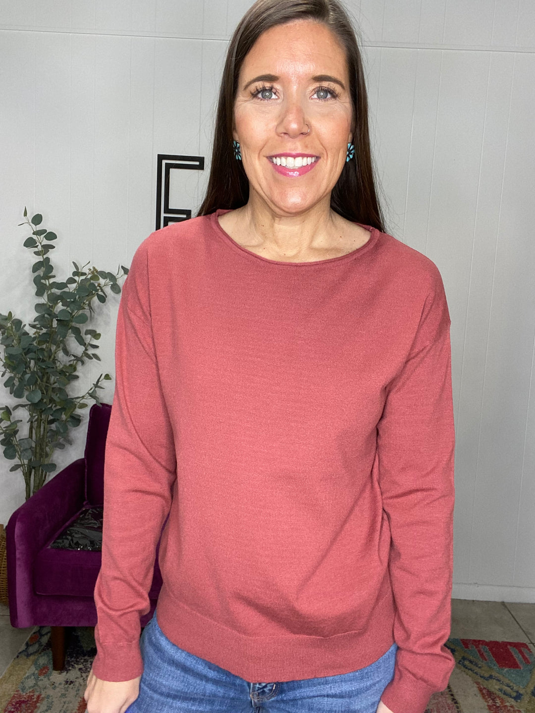 Jenna Sweater in Rust