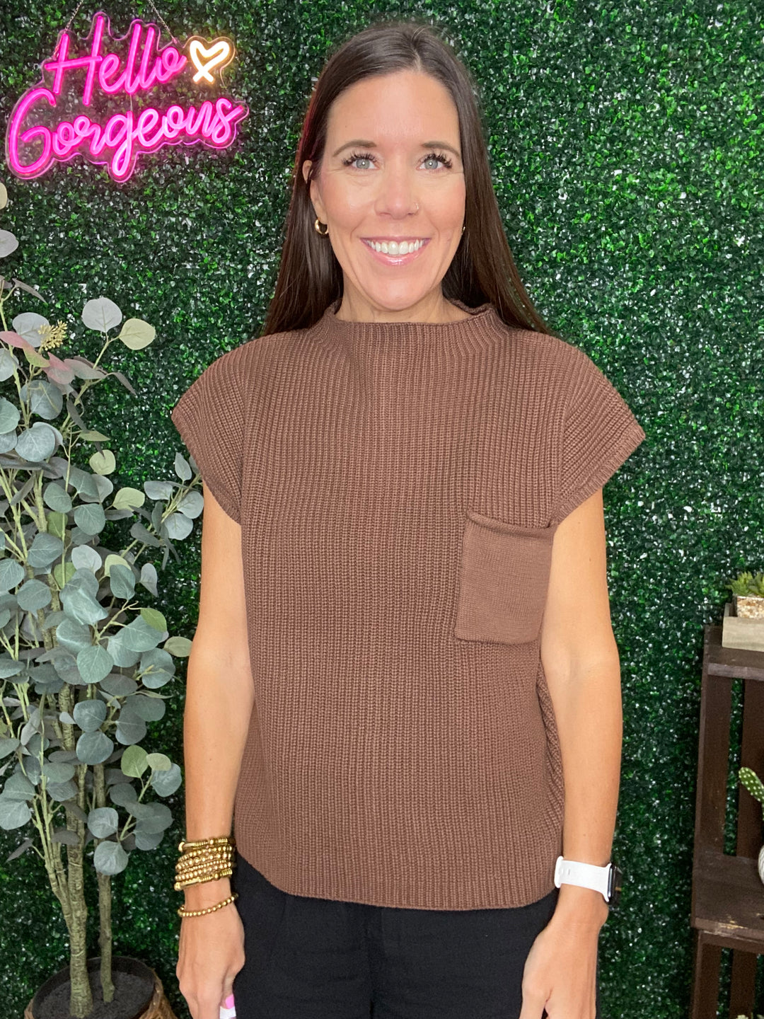 Hadley Top in Brown