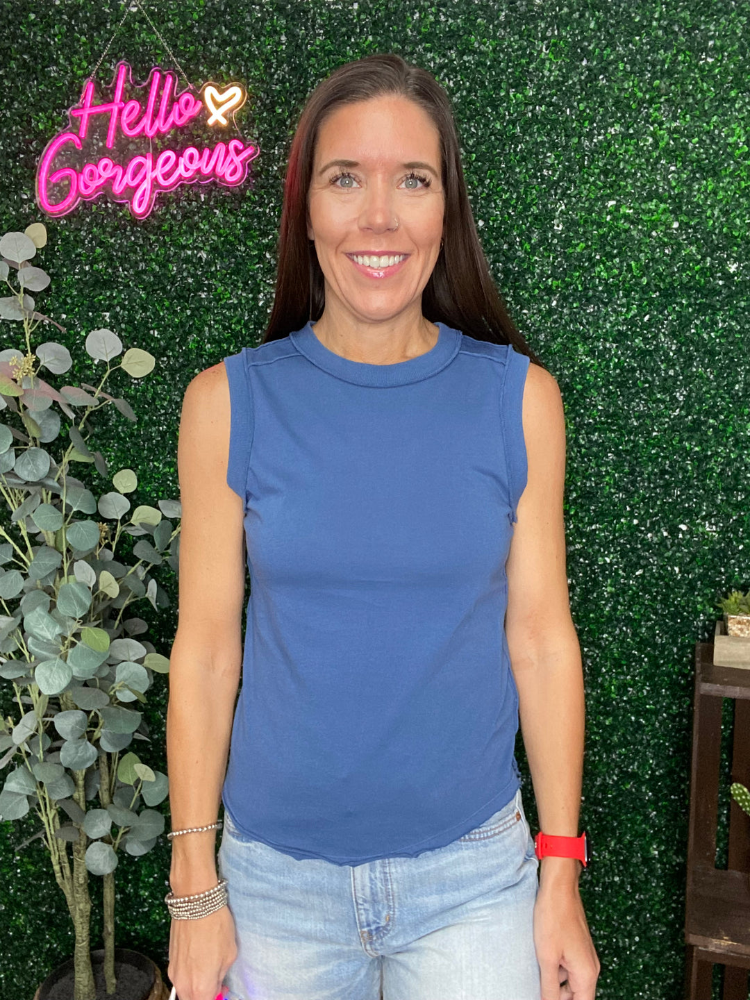 Zo Tank in Vintage Indigo