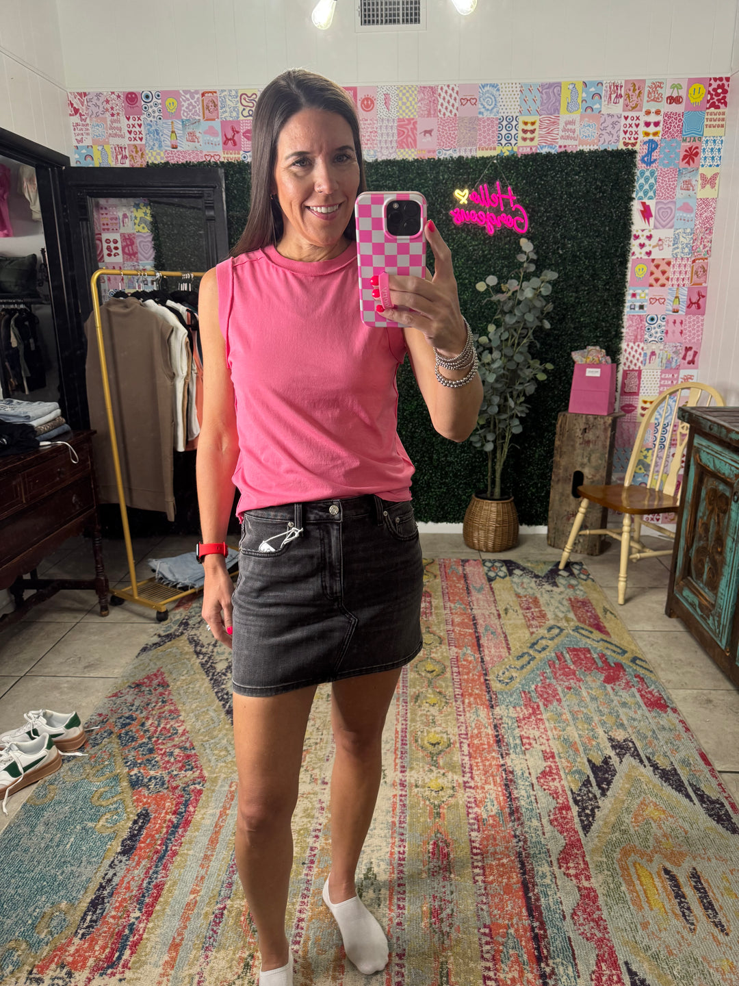 Malibu Denim Mini in Spade