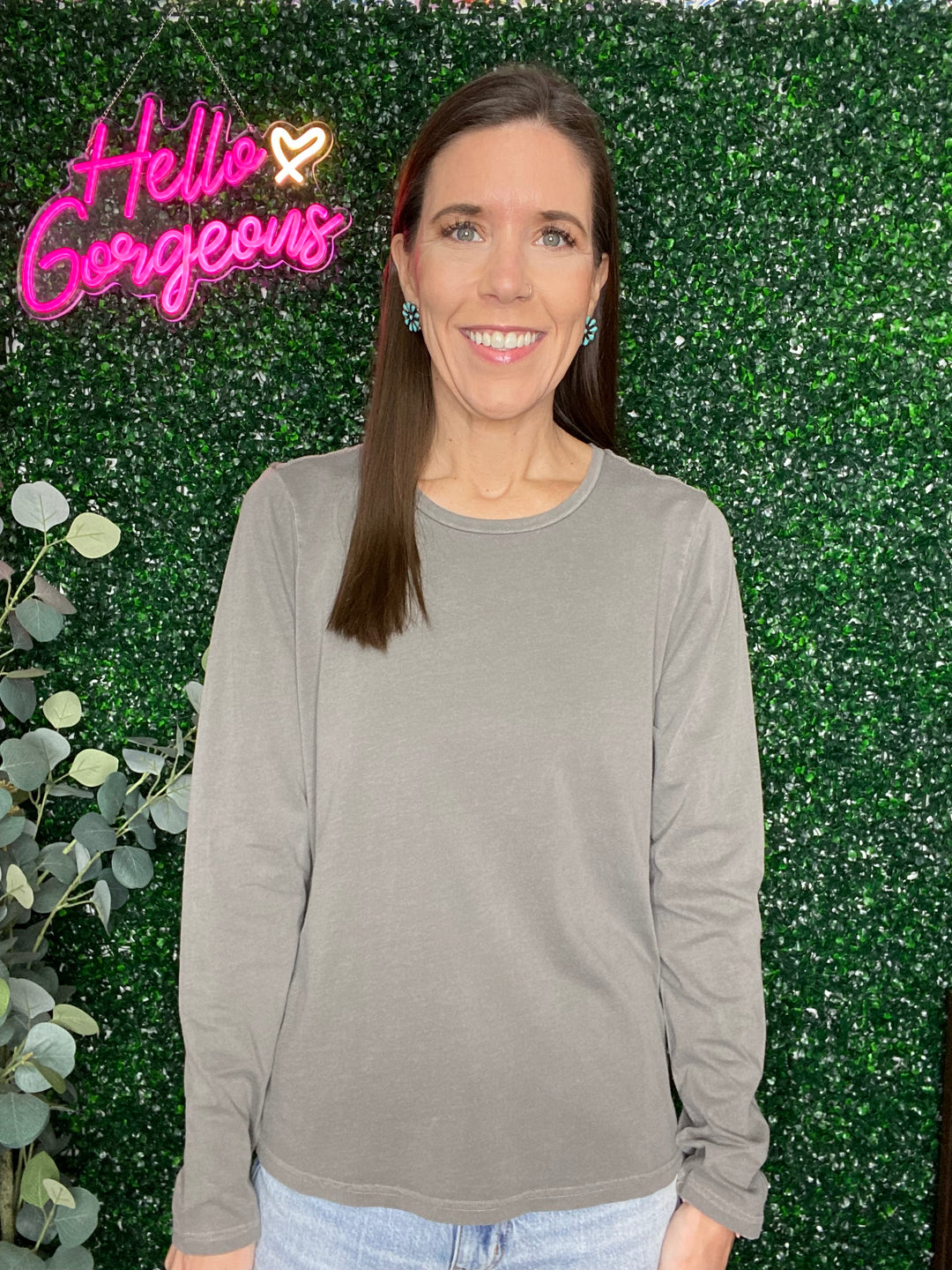 Kathy Top in Charcoal