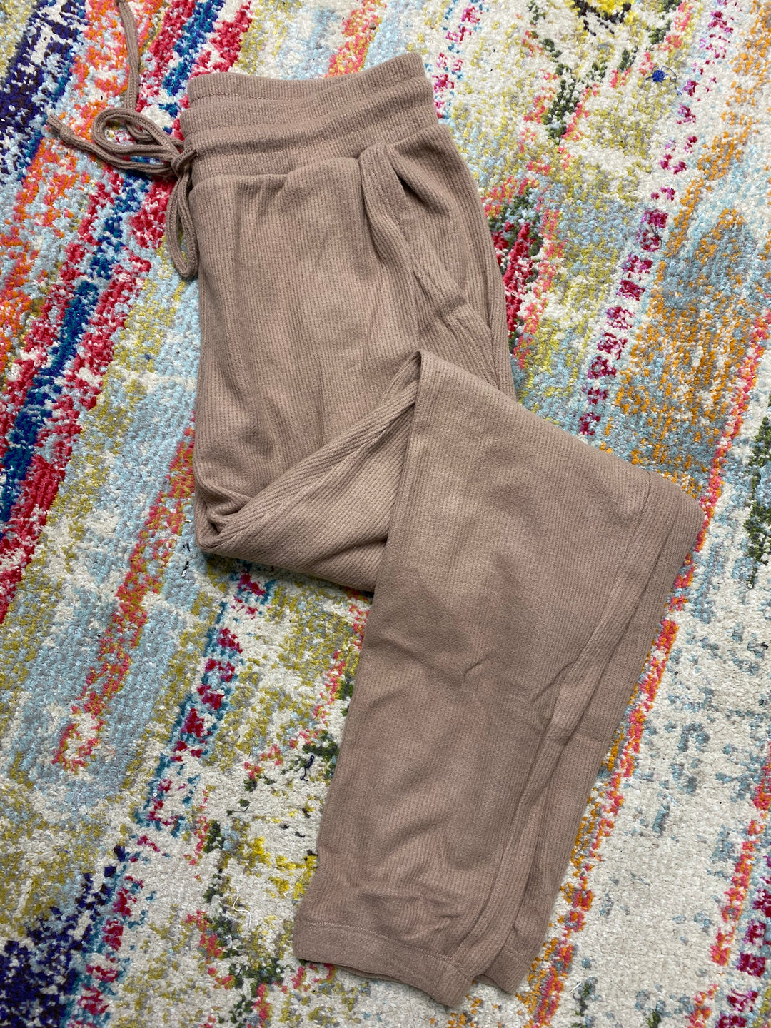 Mae Waffle Jogger in Coffee