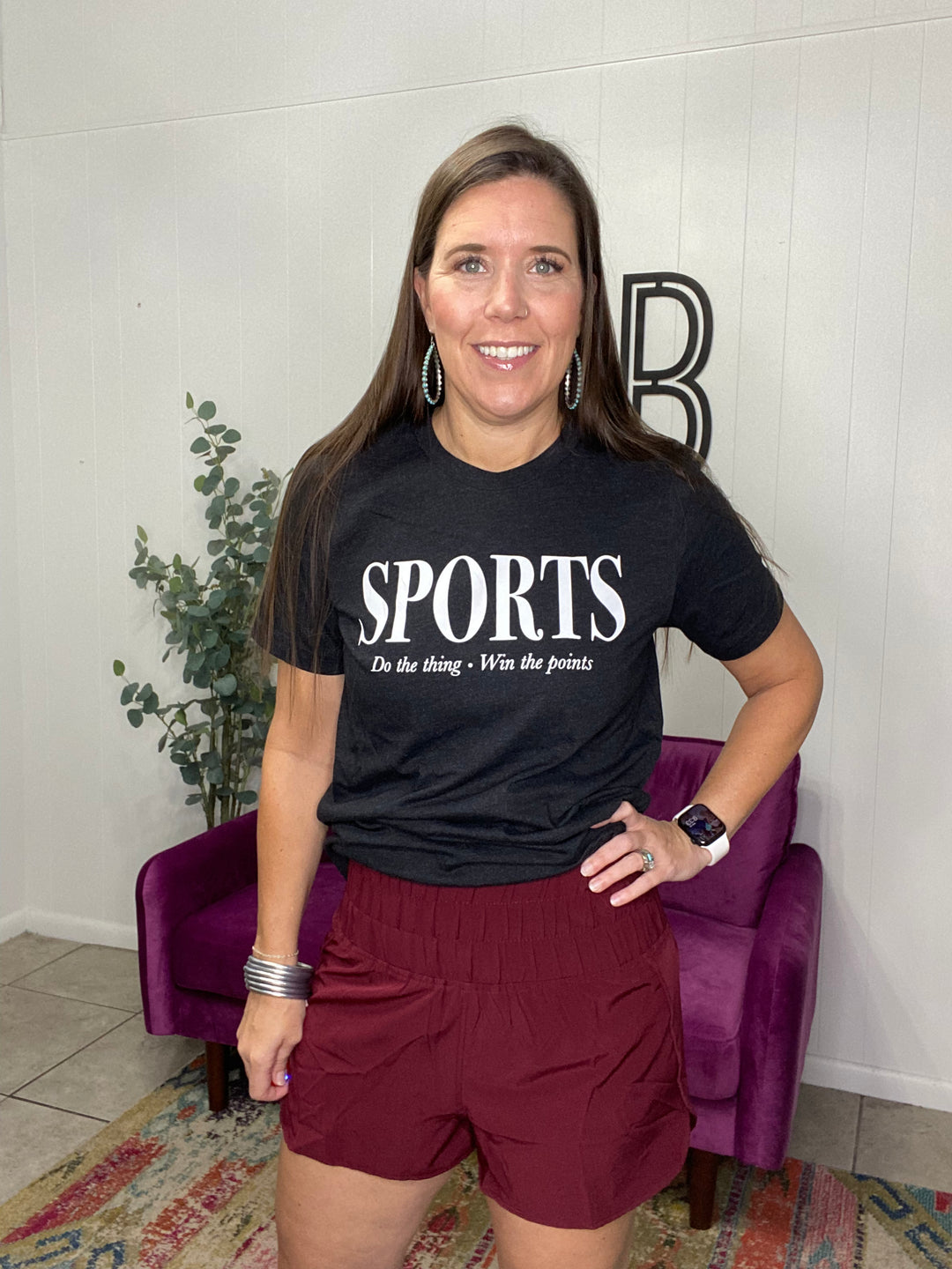 Breck Shorts in Maroon