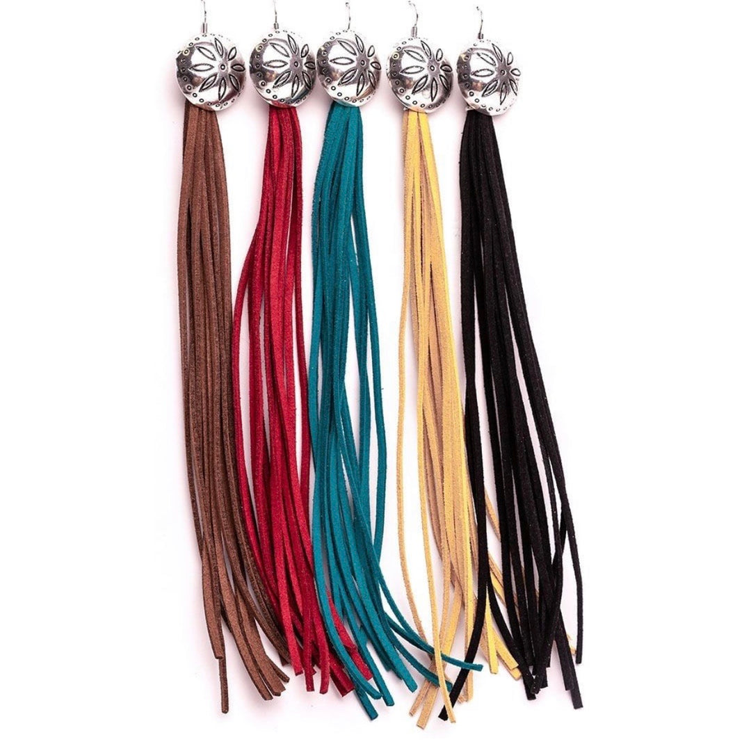 Concho Tassel Earring