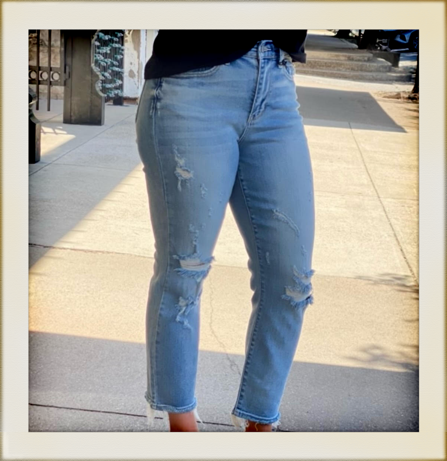 Bottoms Denim Pants at Feed Shack Boutique