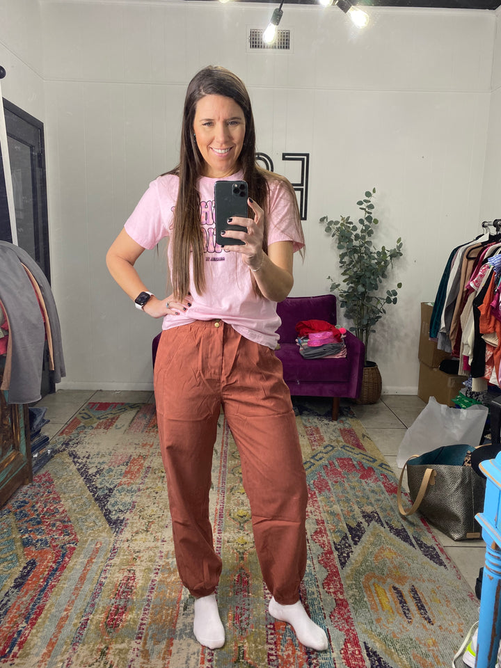 Julia Joggers in Brick