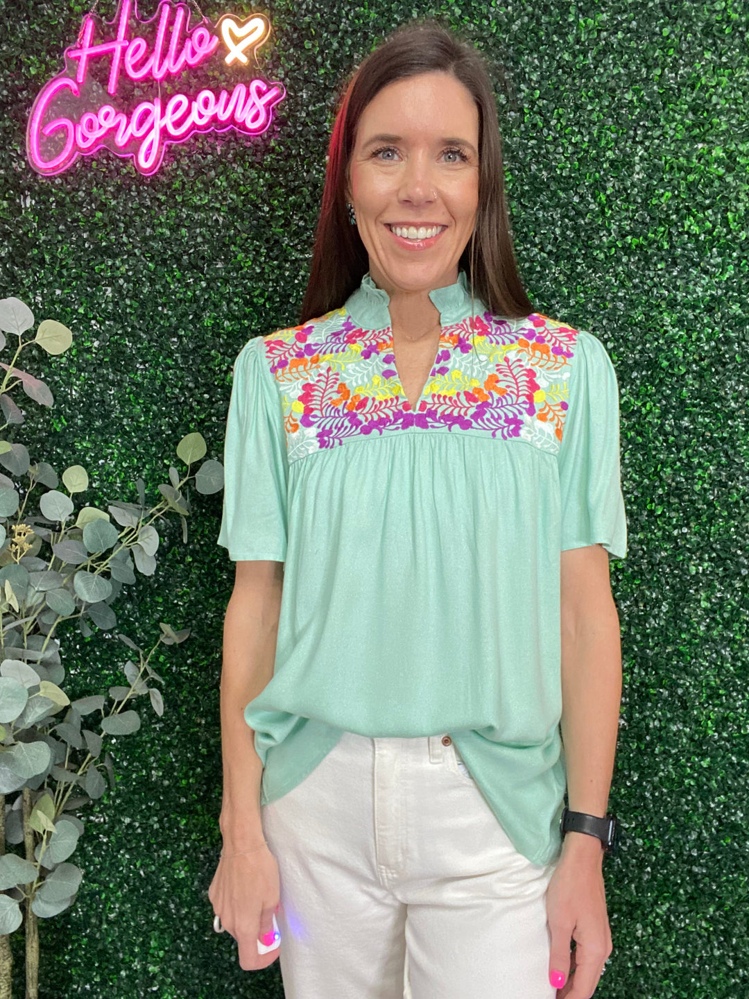 Reece Top in Mint