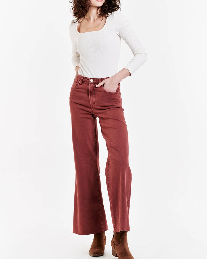 Fiona {Cinnamon} Wide Leg Jean