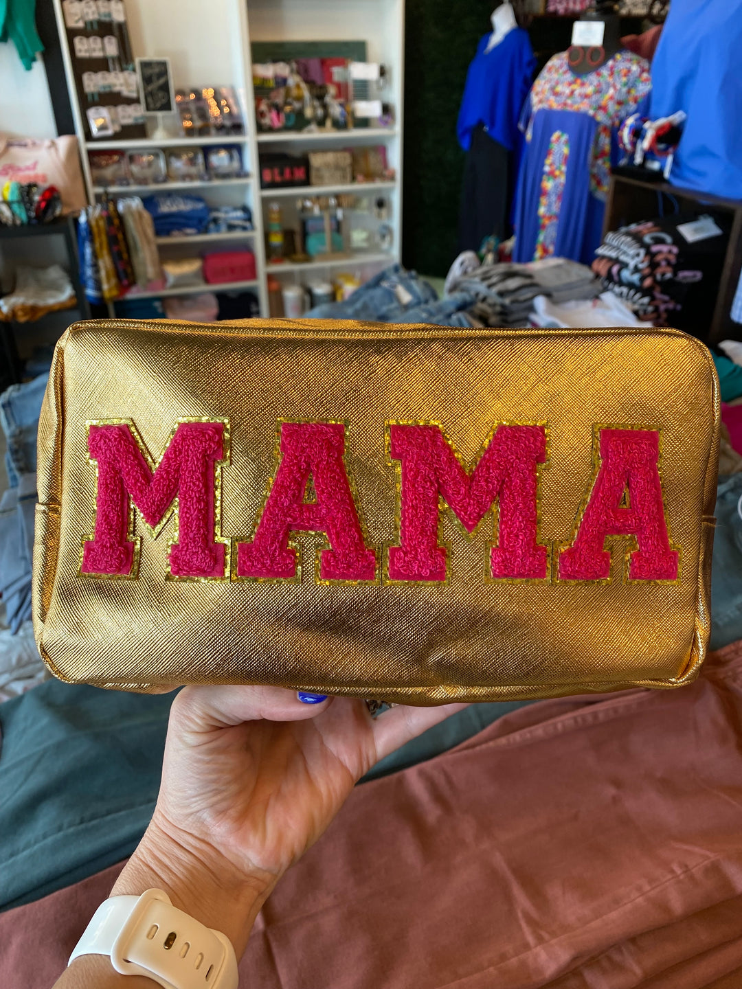 Mama Zipper Patch Bag