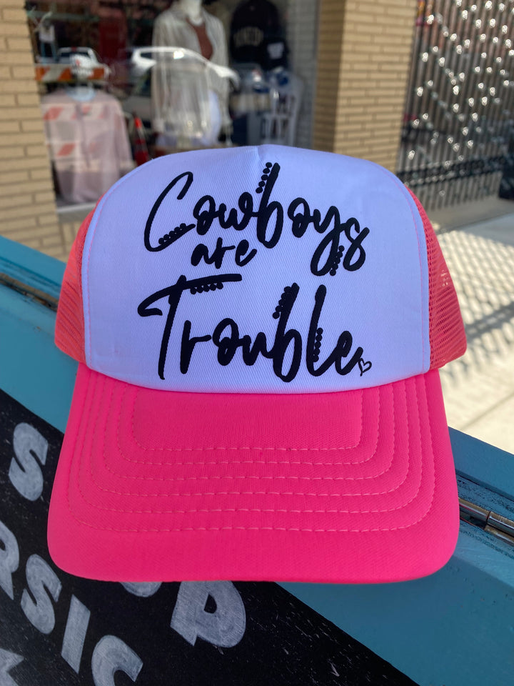 Cowboys Are Trouble Trucker Hat