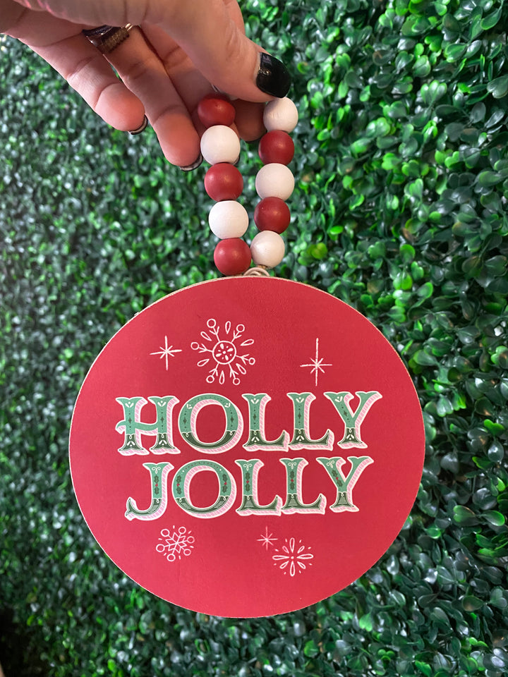 Wooden Circle Ornament