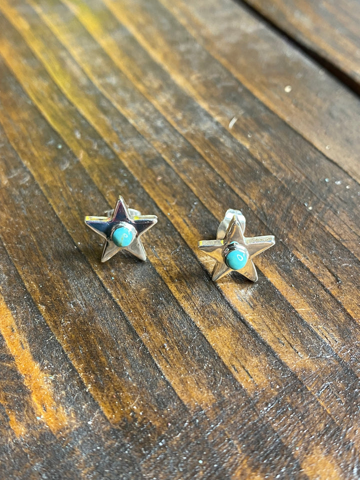 Star Turquoise Studs