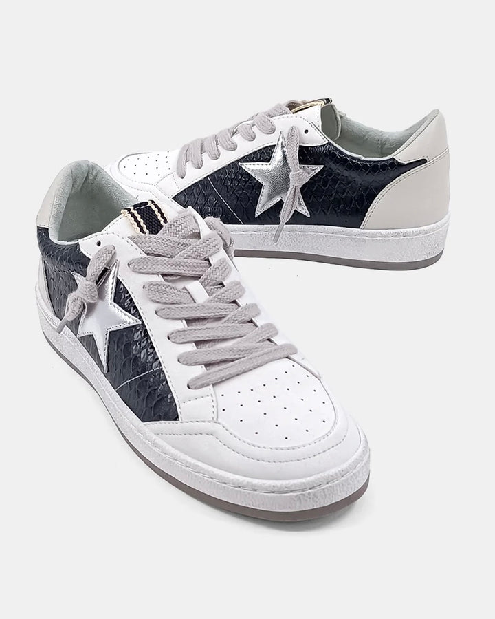 Paz Black Snake Sneaker