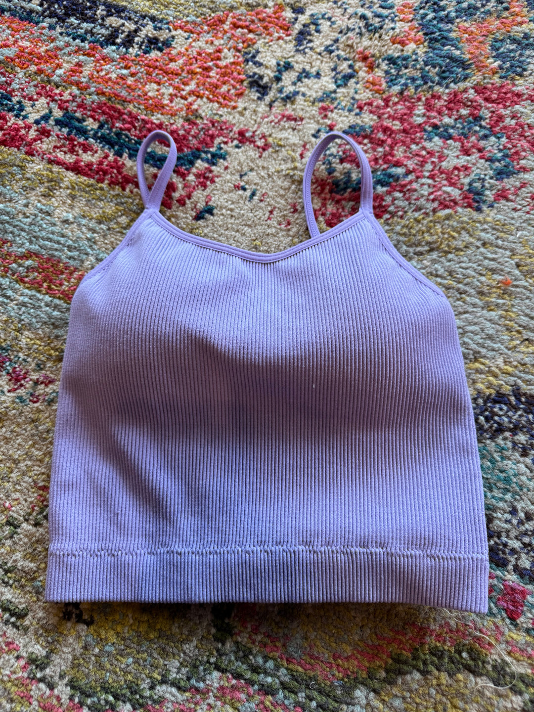 Ava Cropped Cami in Lavender