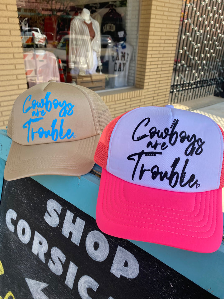 Cowboys Are Trouble Trucker Hat