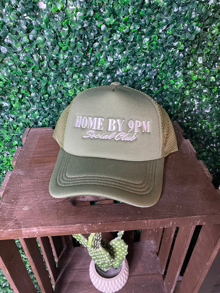 Home By 9 Trucker Hat