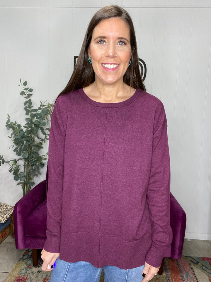 Shelby Sweater in Plum
