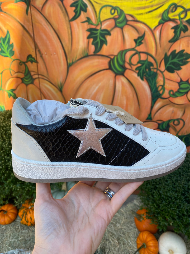 Paz Black Snake Sneaker