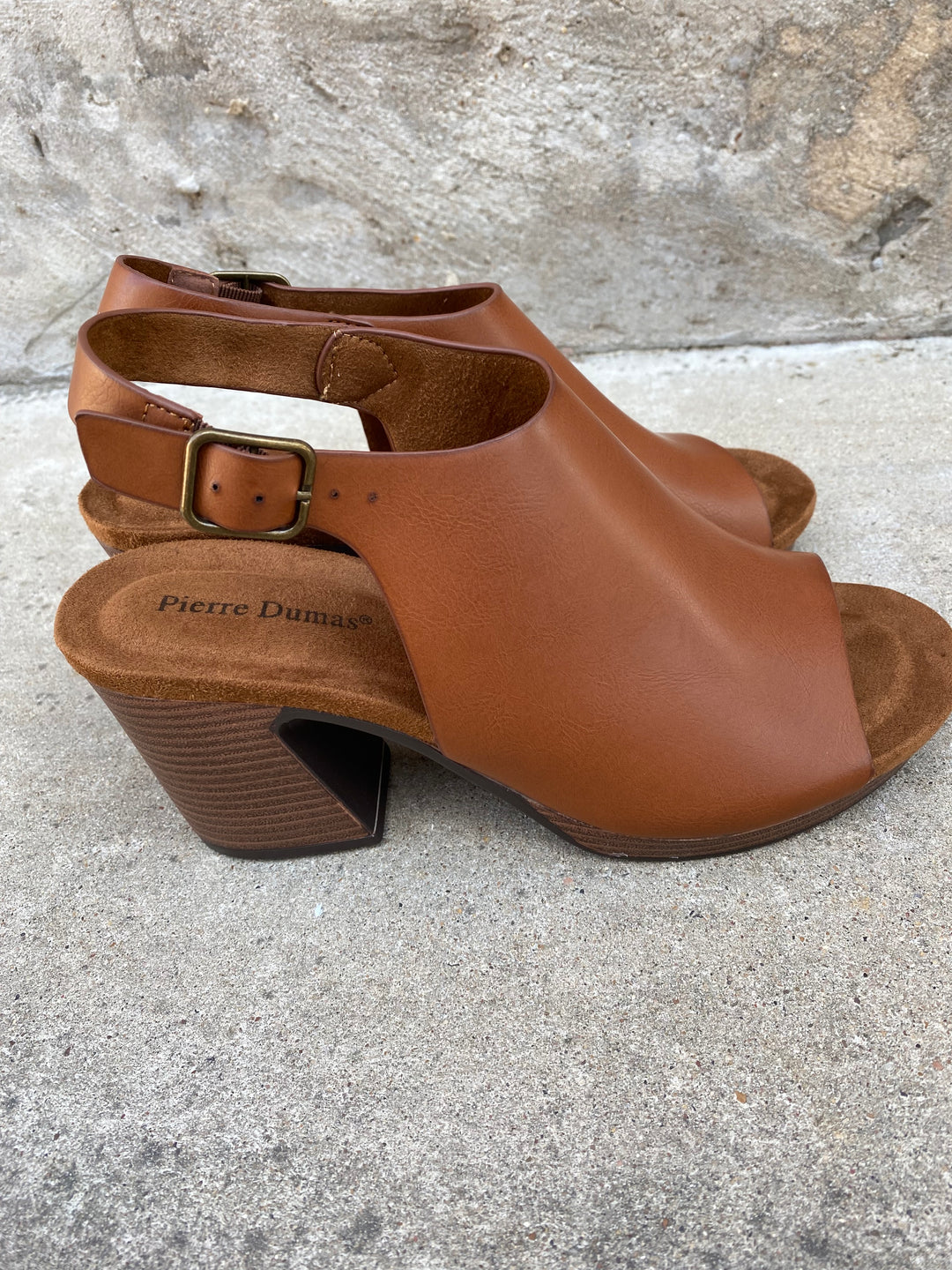 Jenny Open Toe in Cognac