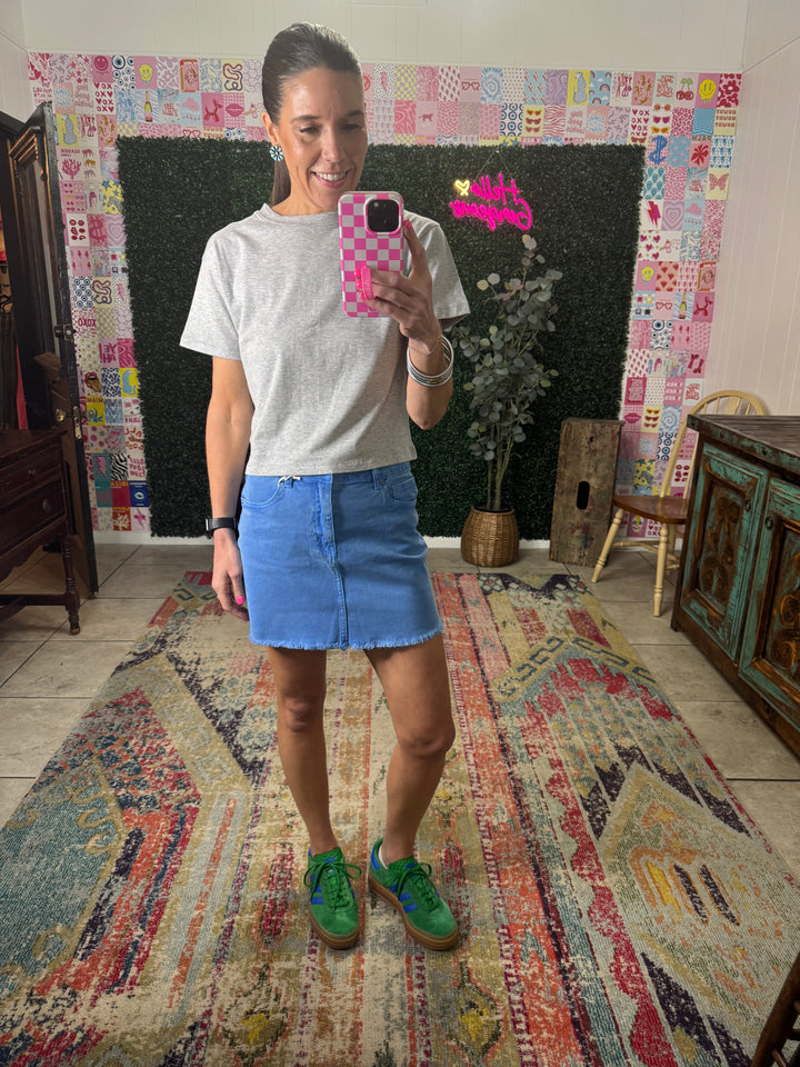 Tori Skirt in Ocean Blue