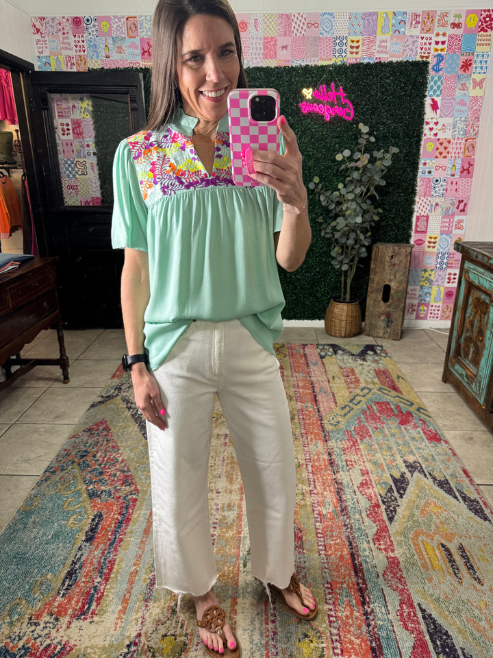 Reece Top in Mint