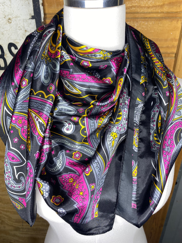 Black Paisley Wild Rag