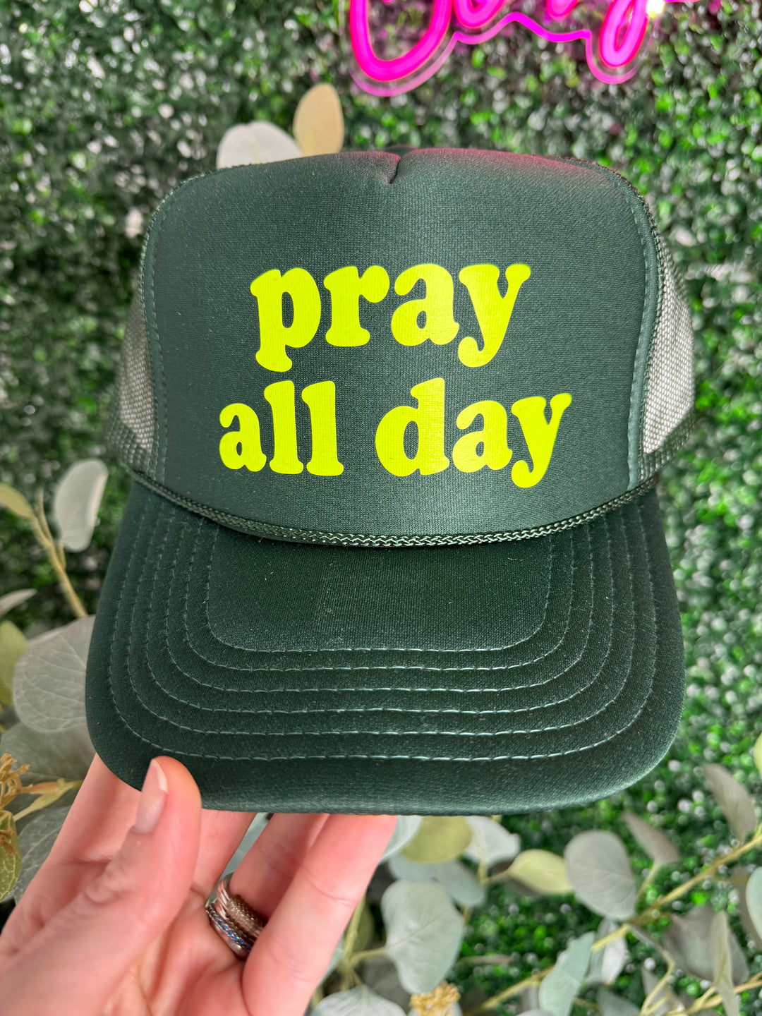 Pray All Day Trucker Hat