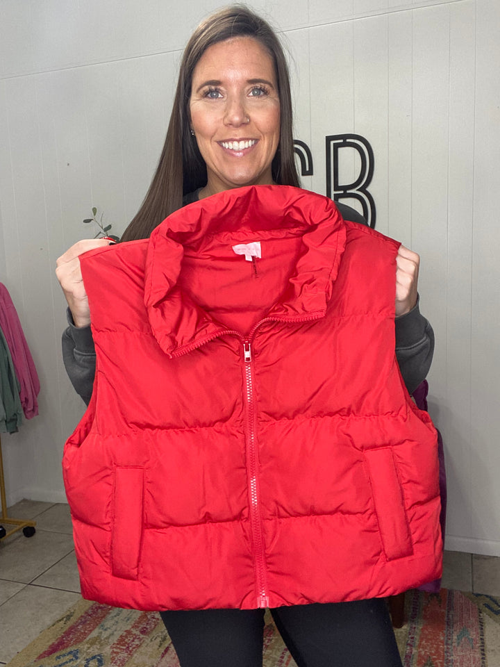 Parker Vest in Red