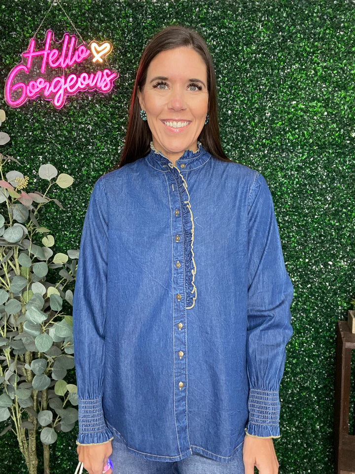 Tiffany Top in Denim