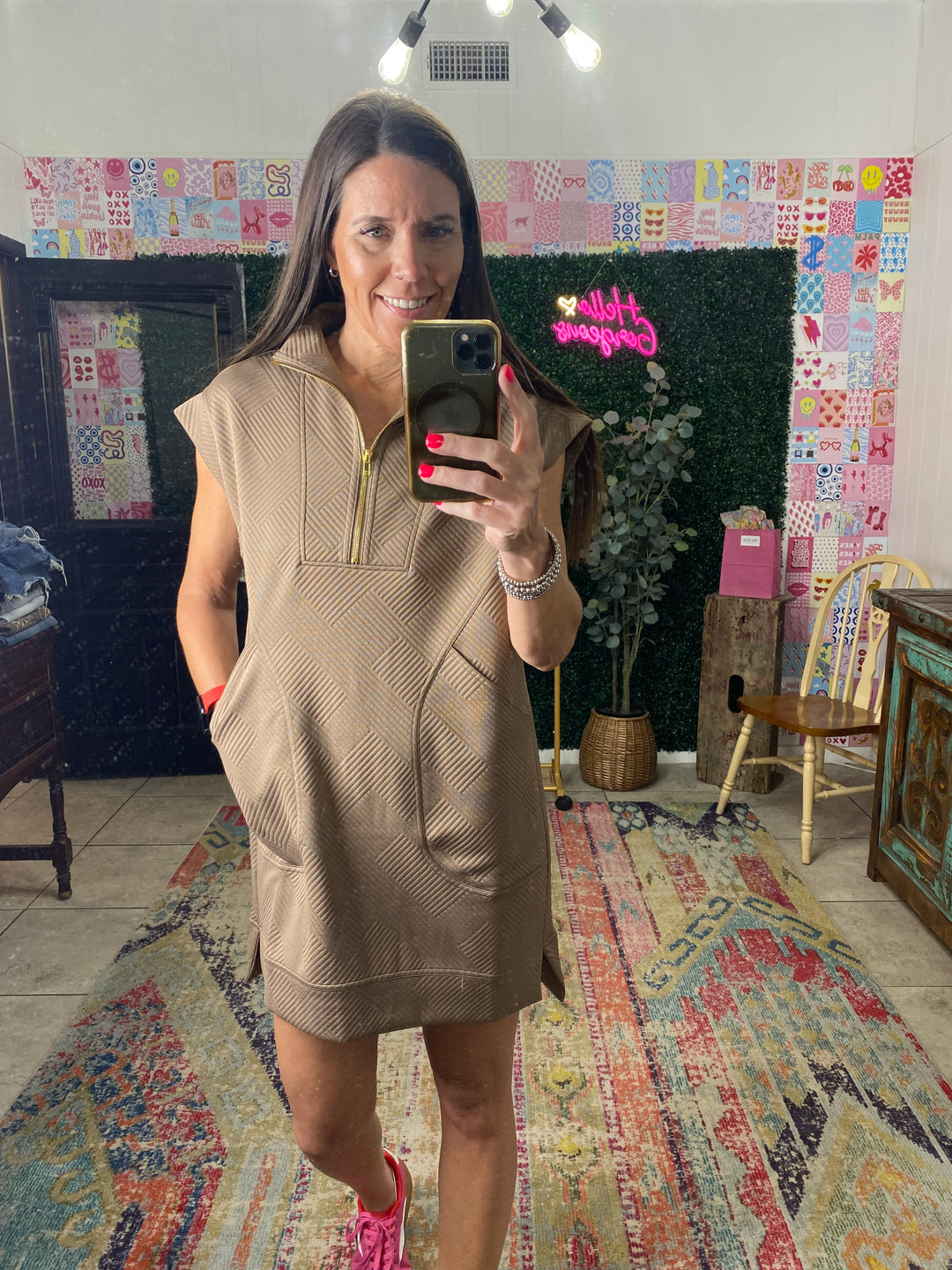 Jaycee Dress in Mocha