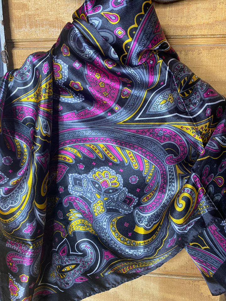 Black Paisley Wild Rag