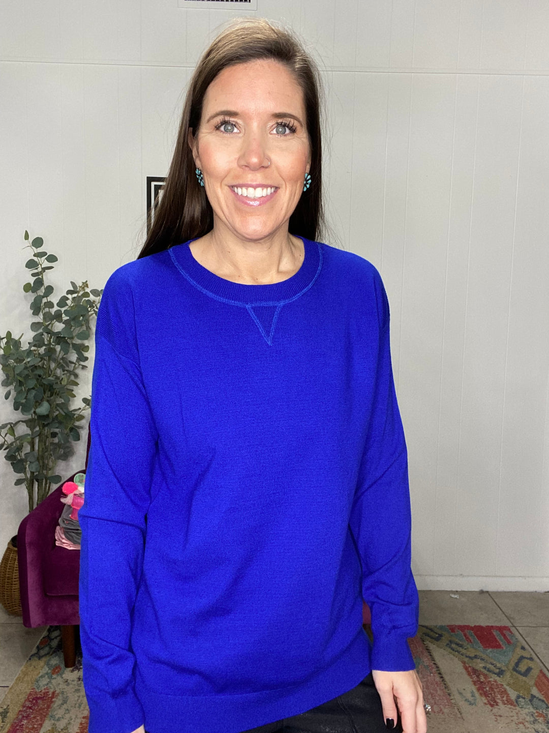 London Sweater in Royal