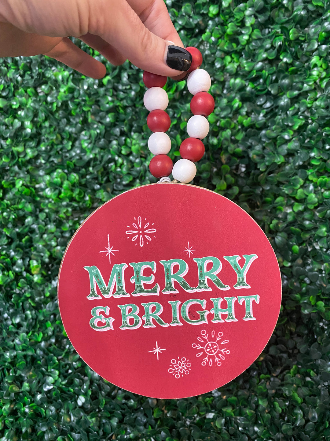 Wooden Circle Ornament