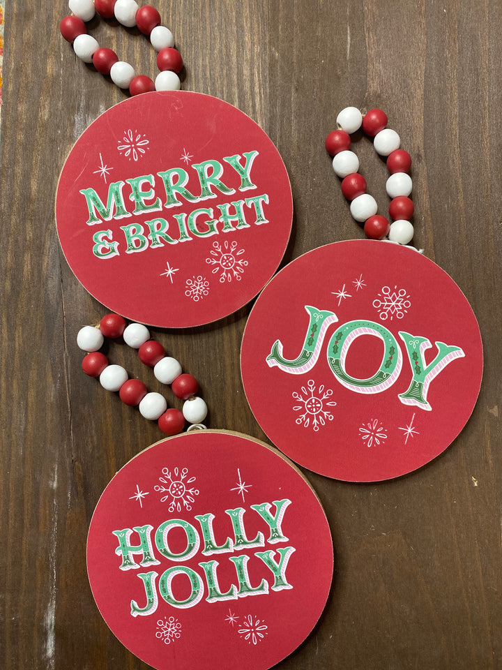 Wooden Circle Ornament