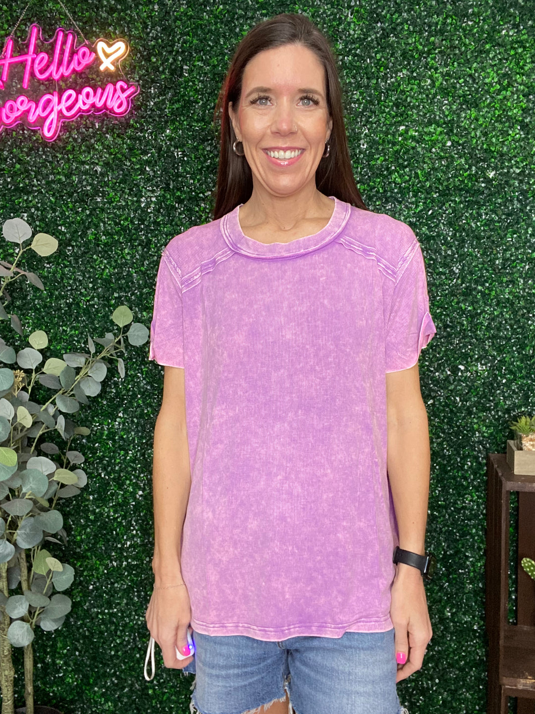 Olivia Top in Violet