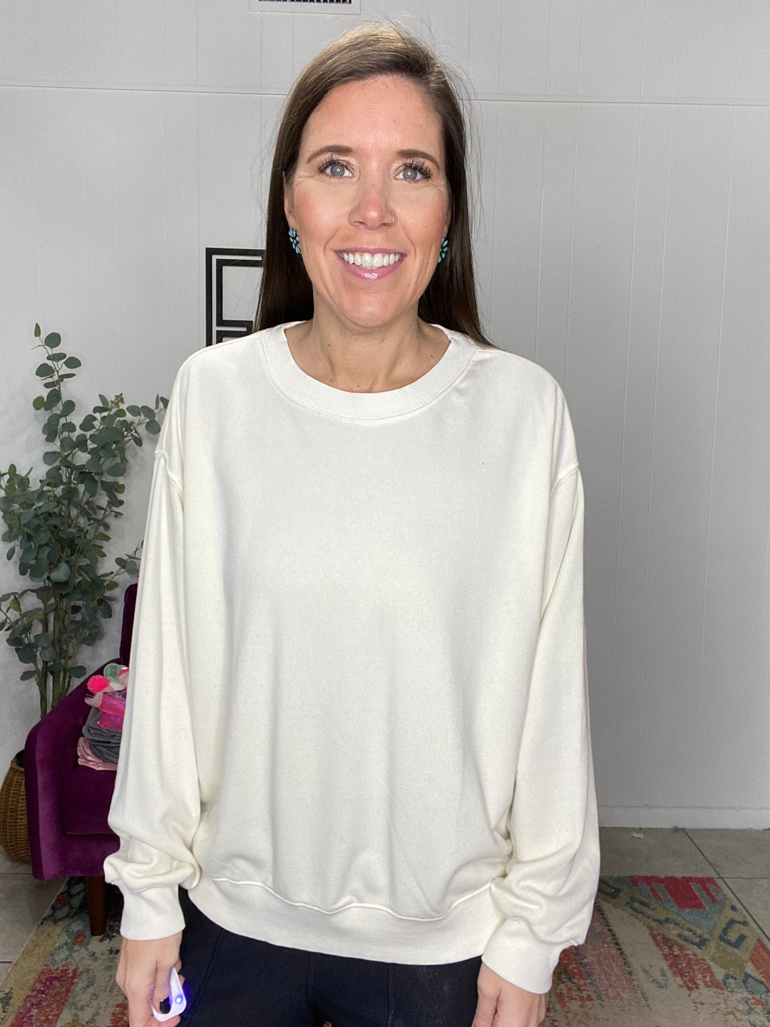 Morgan Sweatshirt in Cream