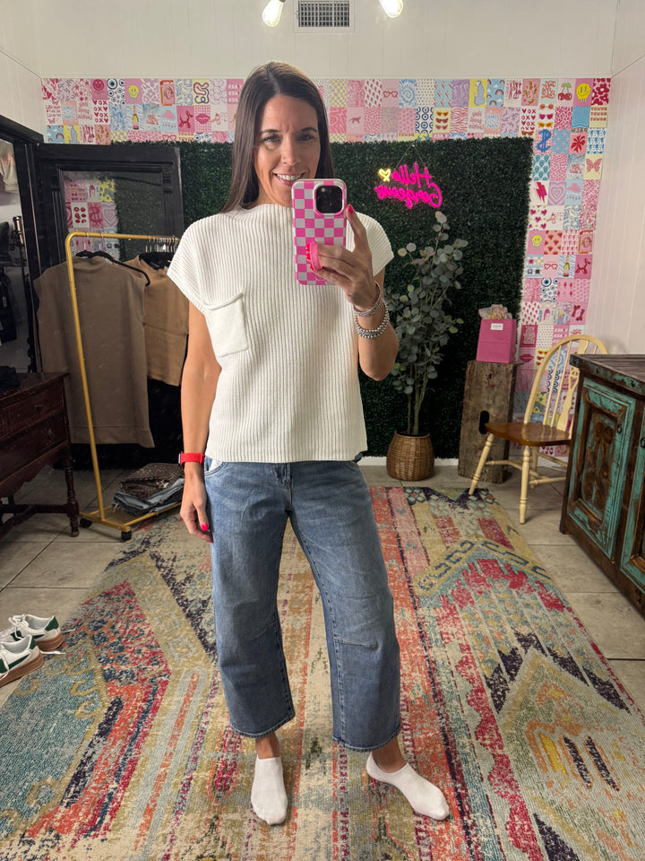 Hadley Top in Ivory