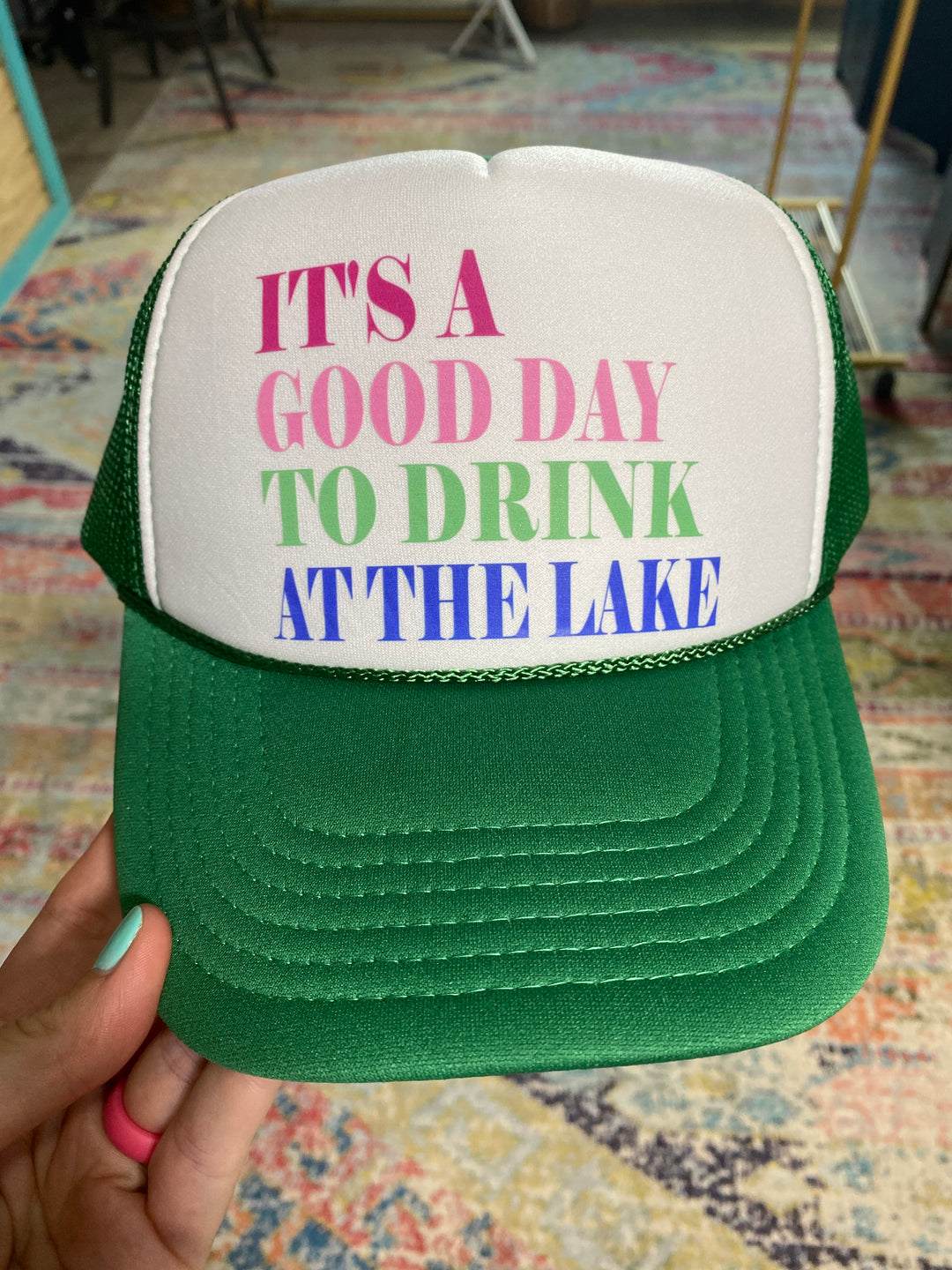 At The Lake Trucker Hat