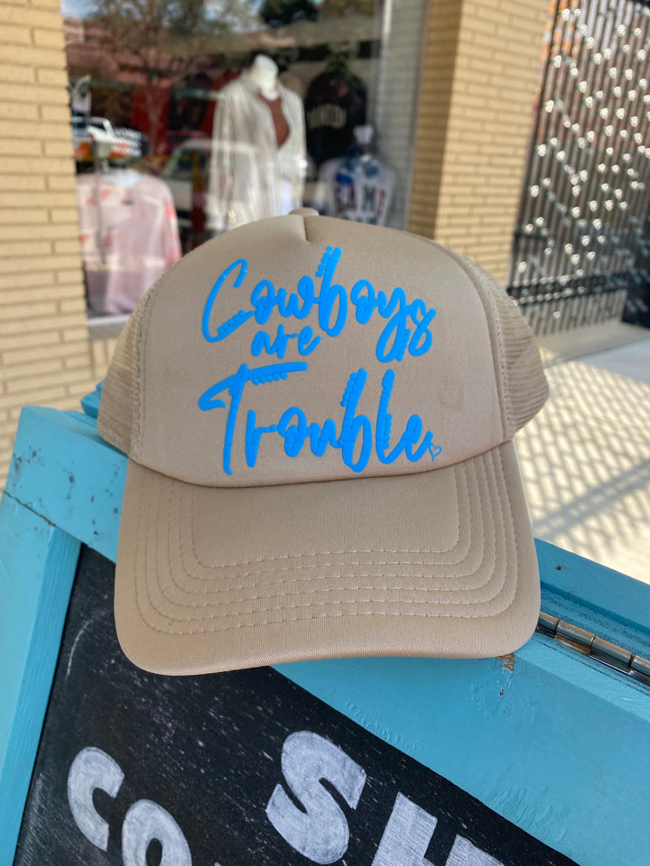 Cowboys Are Trouble Trucker Hat