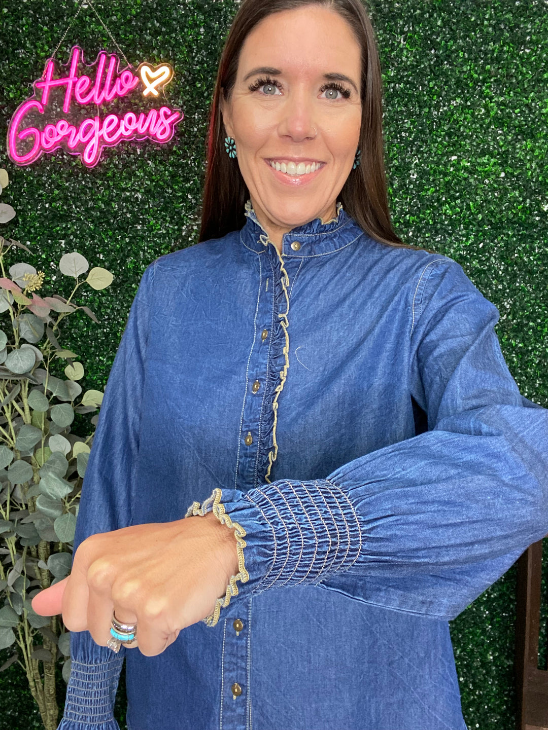 Tiffany Top in Denim