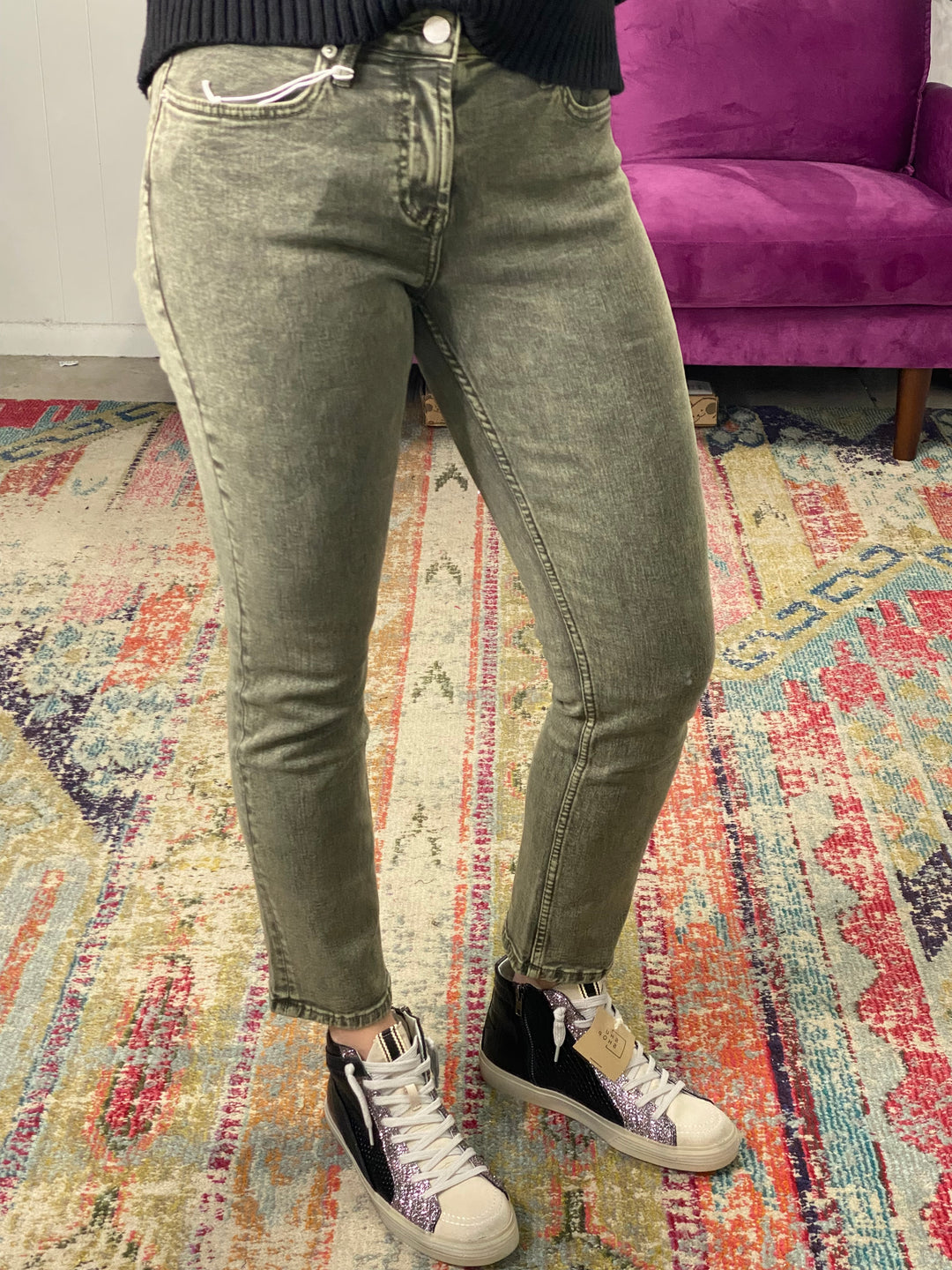 Blaire {Olive} Ankle Straight