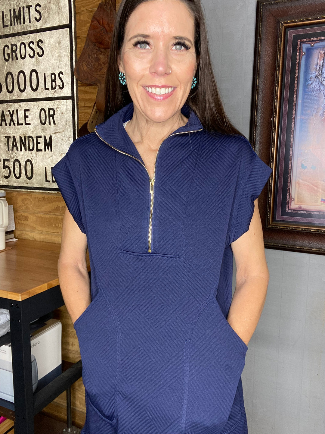 Jaycee Dress in Navy