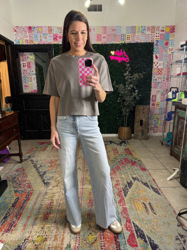 Maddox Top in Charcoal