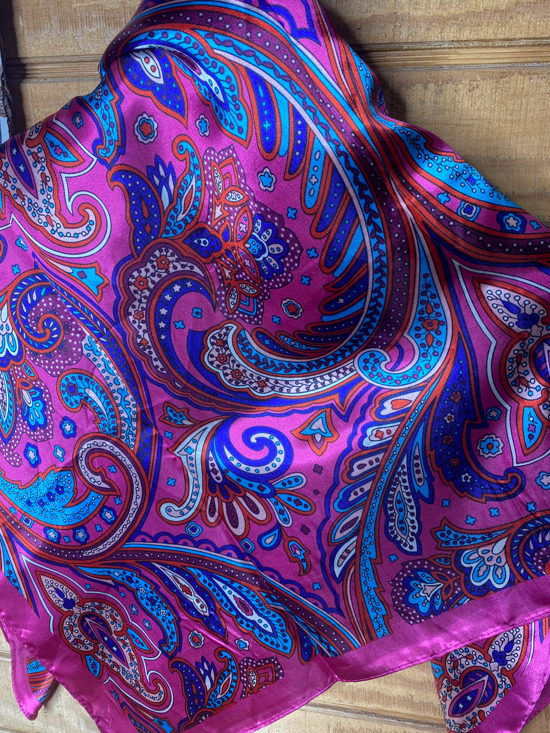 Hot Pink Paisley Wild Rag
