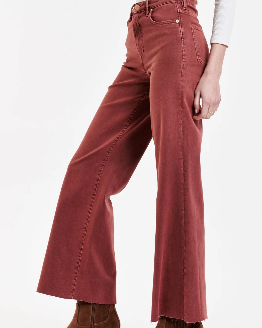 Fiona {Cinnamon} Wide Leg Jean
