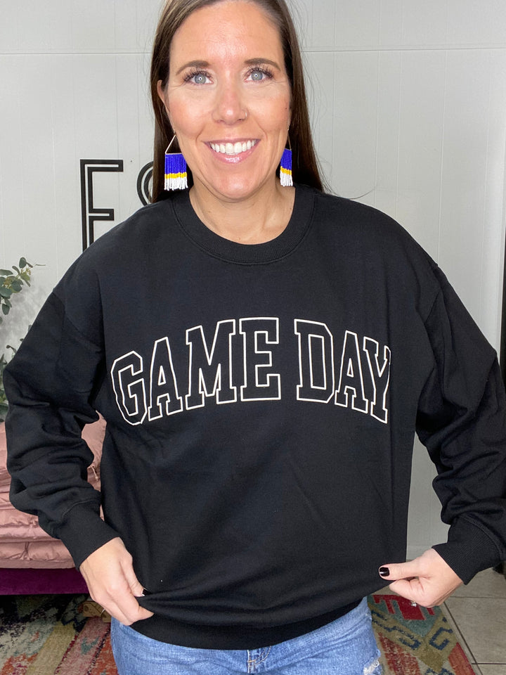 Game Day Black Sweatshirt