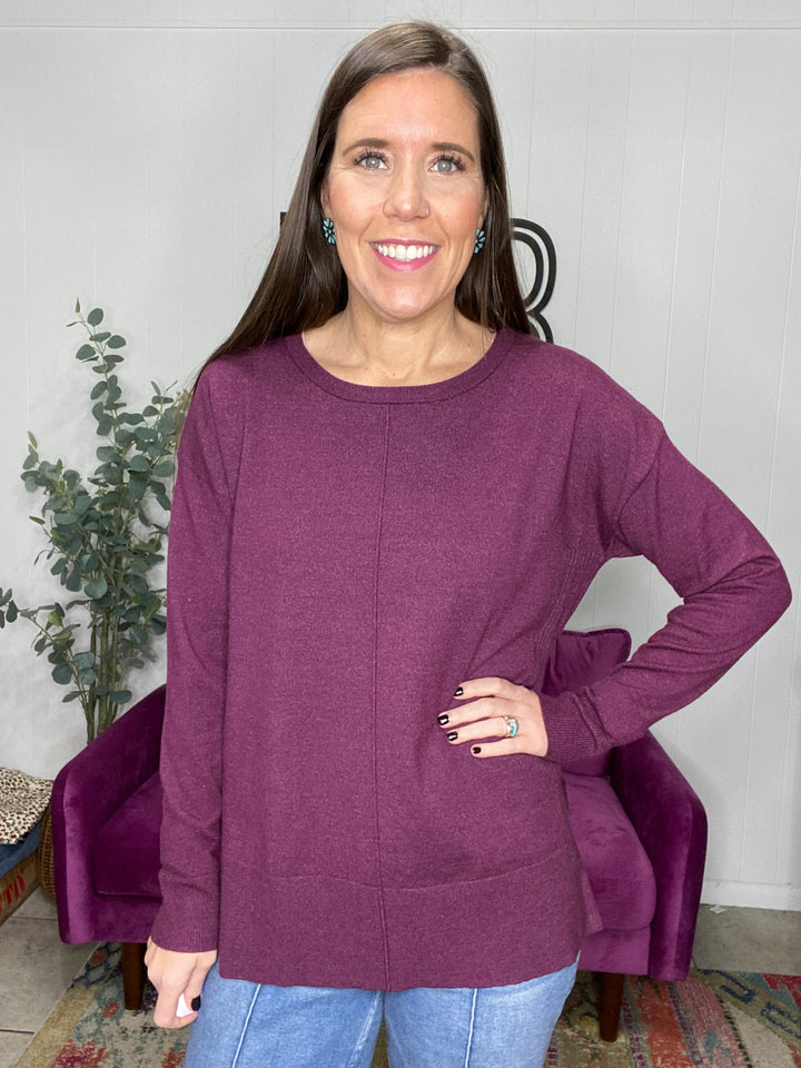 Shelby Sweater in Plum